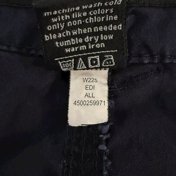 Y2K Sean John Classic Flight Cargo Shorts Blue Men's W34 Paratrooper Streetwear - Picture 8 of 9